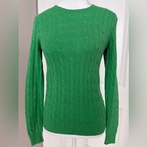Ralph Lauren cachemire green sweater - like New!